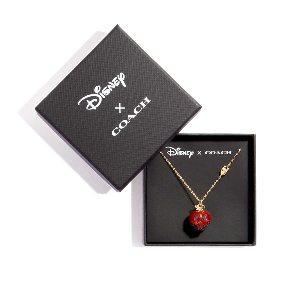 💀🍎Disney X Coach Poison Apple Necklace🍎💀